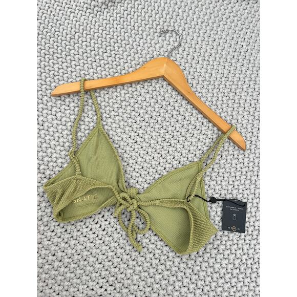 Skatie• ‘Sarah’ Bikini Top in Matcha Crinkle - Picture 4 of 12